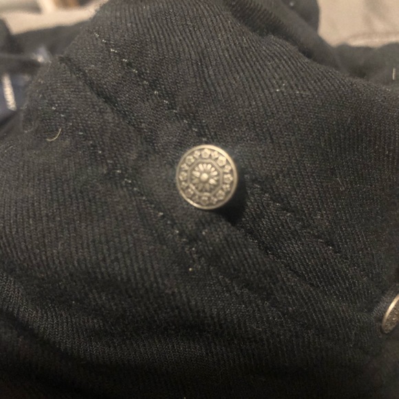 Black tank top. Bottom frill button up - Picture 2 of 3